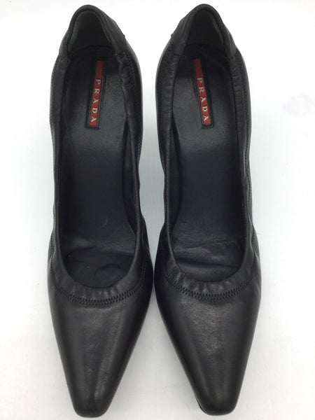 PRADA Size 38.5/8.5 Black Heels