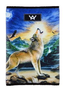 "Howling Wolf" Design  - Slim Credit Card Holder