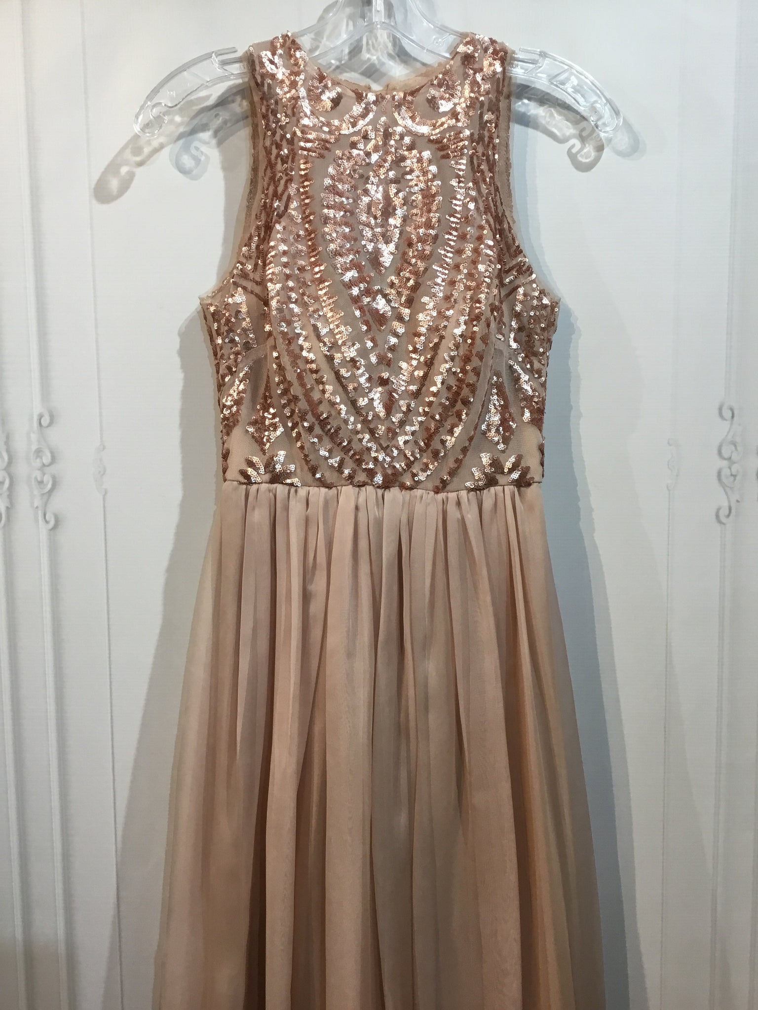Bariano Size XS/0-2 Rose Gold Formal