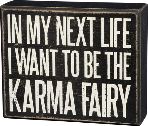 Box Sign - Karma Fairy