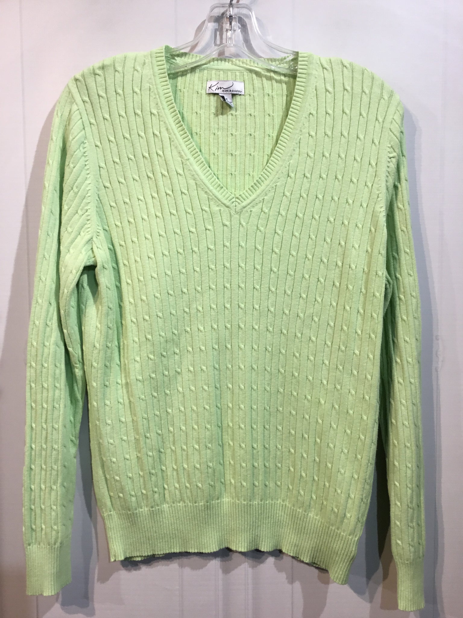 Kim Rogers Size M/8-10 HoneyDew Sweater
