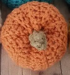 Rustic Yarn Pumpkin Decor - Pumpkin - Small