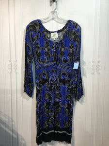 Nurture Size XL/16-18 Black & Blue Dress