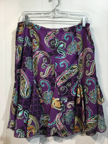 Allison Taylor Size MP/8-10P Purple Print Skirts